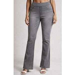 Diane Gilman DG2 Women's Gray Bootcut Pull On Jeans Plus Size 1X NWT